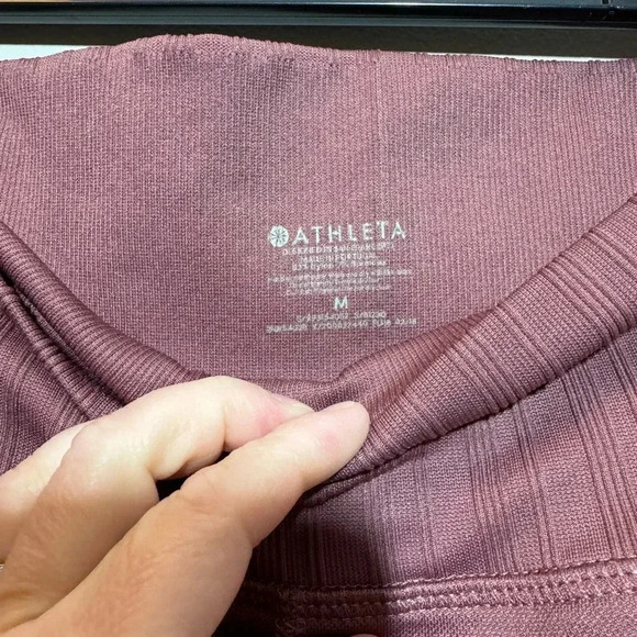 Athleta Laser cut perforated leggings - Picture 2 of 7
